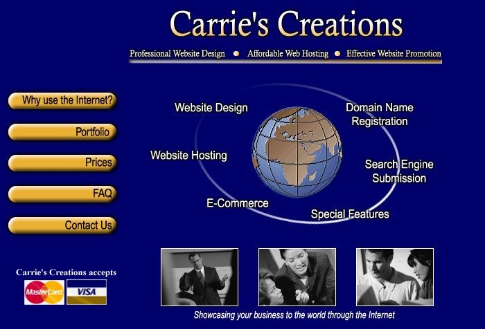 Carrie's Creations Website Design, located in Brutus, Michigan